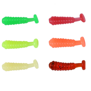 100Pcs 1.5cm Swim Baits for Saltwater Soft Fishing Lures Paddle Tail Swimbaits Artificial Baits Fishing Lures