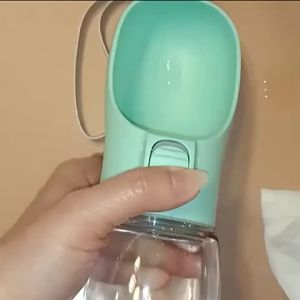 Portable Dog Water Bottle Leak-Proof Dual Lock Outdoor Travel Dispenser for Large Dogs