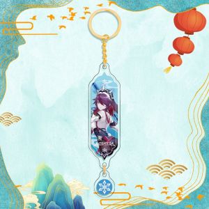 Genshin Impact Acrylic Keychains Anime Animation Double Sided Keychain Pendant Yae Miko Raiden Shogun Kamisato Ayaka