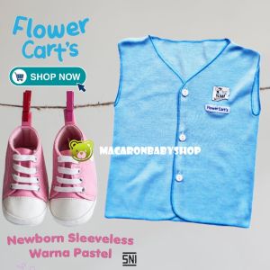 Baju bayi yukensi polos atasan bayi kutung polos flower cart sni baju tidur piyama bayi murah