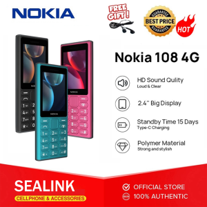Nokia 108 4G Keypad Basic Feature Phone Dual Sim Long Standby Type-C MP3 FM 1 year warranty makers of Nokia