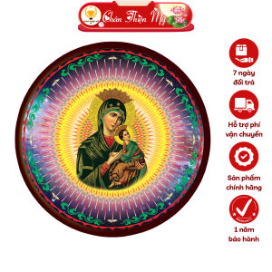 Hào Quang Cơ Công Giáo Đức Mẹ Hằng Cứu Giúp CHÂN THIỆN MỸ Đèn Trang Trí Bàn Thờ Cho Tượng Chúa Tượng Đức Mẹ HQCCG-07