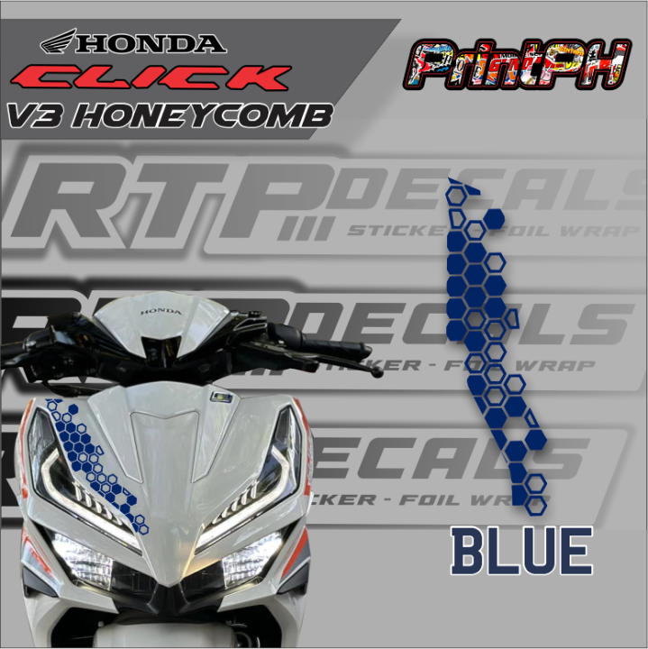 Honda Click V3 Honeycomb Decals Sticker Lazada Ph