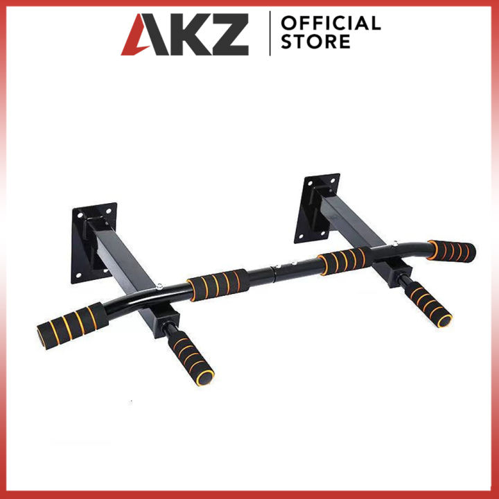 AKZ Heavy Duty Pull Up Bar Wall Mounted Chin Up Bar Home Gym Push Up Bar Fitness Exercise