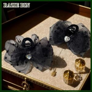 RAZIE BIN กิ๊บติดผมแฟชั่นรูปผีเสื้อสำหรับผู้หญิงกิ๊บหนีบผมโบว์หางม้าอุปกรณ์ทำทรงผมสวยสวยๆสำหรับผู้หญิง