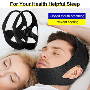 ✨Spot special price✨【Comfortable/No Odor】Triangular chin strap for stopping snoring/ Anti-snoring sleep care chin support strap/ Sleep aid wrap support strap/ Adjustable breathable correction strap
