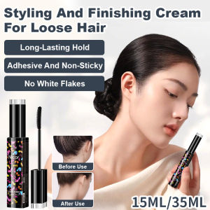 Womens Portable Hair Organizer Stick Tiny Service Broken Hair Stick Styling Anti Frizz Gel Cream Bridal Hair Touch Up Essential Work From Home Hair Solution Hair Styling Wax Stick Flyaway Tamer Frizz Control Gel Pocket Size No Residue Formula