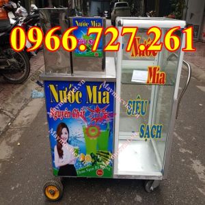 Máy ép nước mía siêu sạch 1 lần motor dây đồng 1500W có tủ kính