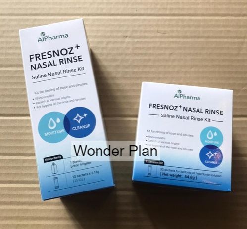 Wonder Plan Aipharma Fresnoz + Nasal Rinse Saline Nasal Rinse Kit ...