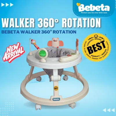 Bebeta Walker 360 Rotation w/ Toys & Music Beige/Gray
