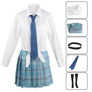 Anime Marin Kitagawa Cosplay Costume Shirt Pleated Skirt Tie School Jk Uniform Dress Set