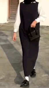 Dress Inner Span Jersey Premium / Inner Gamis Tanpa Lengan