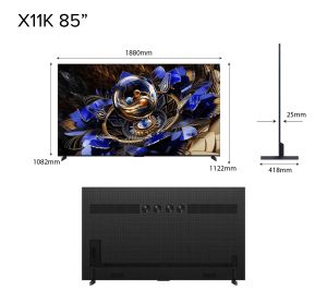 TCL X11K Premium QD-MiniLED TV | 85 98 inch | Precise Dimming Series up to 14112 Zones | HDR 6500nits | Audio by BANG & OLUFSEN | Flat-thin Design