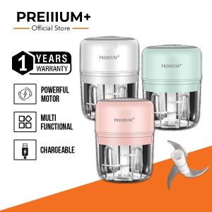 Premium+Electric Auto Garlic Chopper Mini USB Charge Mincer Blender Pengisar Bawang Serbaguna Baby Food
