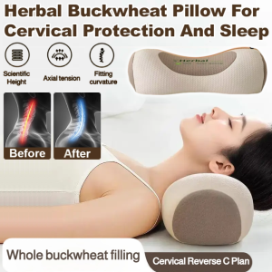 Cervical Spine Buckwheat Pillow A Sleep Aid Pillow Buckwheat Husk Cervical Support Pillow for Better Sleep
