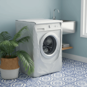 MAELIN Universal Drum Washing Machine Cover Elastic Waterproof Appliance Protector Dustproof UV Resistant Cover Fits Multiple Brands