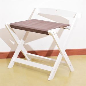 HHUI7 Hotel Style Solid Wood Foldable Luggage Rack for Bedroom Modern Simple Design Wooden Stand Clothing Storage Organizer Q2508