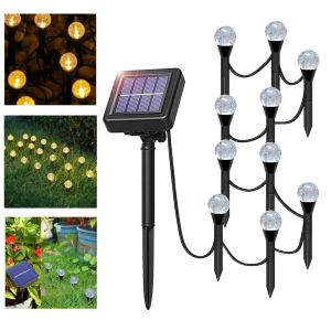 NAJIA Solar Lawn String Light Outdoor Waterproof Garden Bubbles Crystal Ball Fairy Lights LED Christmas Lights Wedding Party Decoration