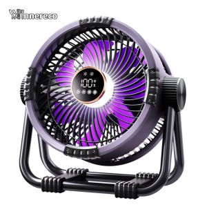 Rechargeable Portable Fan with LED Lantern and 20000mAh Battery for Camping Hiking and Emergency Use