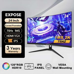 จอคอมพิวเตอร์ 27 นิ้ว 24 นิ้ว 165hz จอคอม monitor 1K จอโค้ง IPS 1MS เต็มจอไร้ขอบ LED Gaming monitor VGA HDMI DP