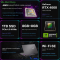 【ASUS Warranty】ASUS ROG Strix G17 2025 Gaming Laptop|ASUS ROG Moba7 PLUS Gaming Laptop/ASUS ROG Gaming Laptop/AMD R9-7940HX R9-7845HX R9-7945HX/RTX4060 CPU Notebook Computer|17.3" 240HZ ROG Computer PC|魔霸7plus/64GB RAM 2TB. 