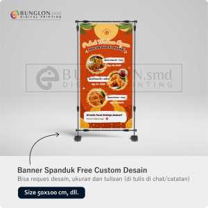 PRINT CETAK SPANDUK BANNER PAKET MAKAN FREE DESAIN
