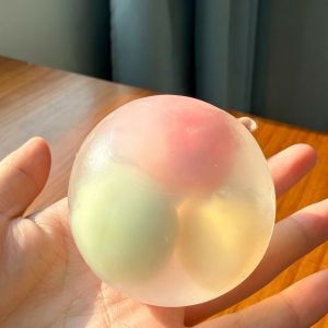 LZYBIM Three Times Crispy Ball Squishy Venting Toys Can Be Crushed Sensory Fidget Toy Hand Ball Small Ball Rice Dumpling Squishy Xmas Gift