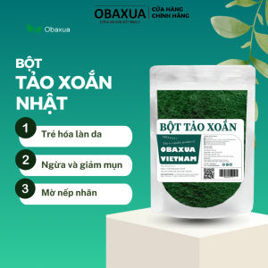 Bột Tảo xoắn đắp mặt nạ OBAXUA nguyên chất - mặt nạ giúp trẻ hóa da mờ nhăn ngừa mụn