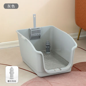 Dog toilet with wall potty stainless steel step proof dog litter pot Small dog plus tall dog toilet pet supplies