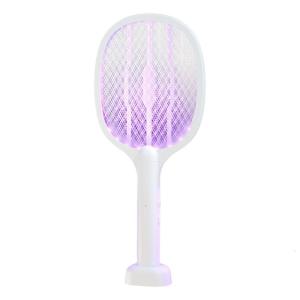 2 in 1 Fly Zapper Electric Fly Racket Rechargeable Mosquitoes Racket Handheld Powerful Fly Zapper Racket for Outdoor