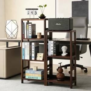 FFBH Solid Wood Nordic Bookcases Modern Simple Bookshelf Multi-layer Large Floor-standing Storage Shelves Living Room Furniture B8T9H