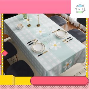 Dining Table Cloth Tablecloth 138CM*220CM PVC Table Cloth Vintage Waterproof Table Cover for Home Restaurant Decor