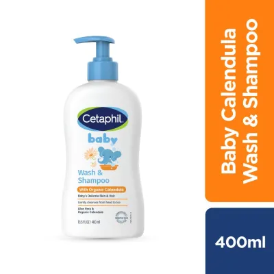 CETAPHIL Baby Wash & Shampoo With Organic Calendula 400ML