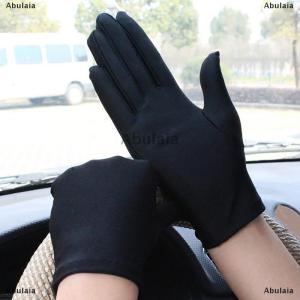 [COD] Abulaia Woman Gloves For Summer Sunscreen Driving Gloves Female Thin Cotton Sweet Solid Color Non-Slip Touchscreen Breathable
