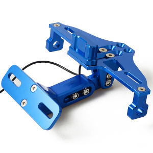 Motorcycle License Plate Bracket Licence Plate Holder Plate Tail Tidy Bracket Adjustable For Aerox 155 Wave 110 RS150R Raider 150 FI LC 135 Sniper150 mt 09 ninja 250 cbr 650r etc