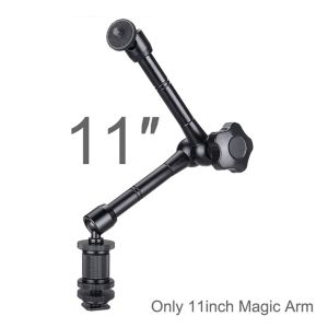 SH Adjustable Photo Studio Metal Mounting Monitor LCD Video LED Light Magic Arm 11 Inch Super Clamp Magic Articulated Arm