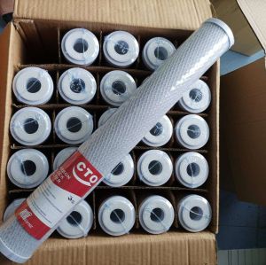 ไส้กรองน้ำดื่ม คาร์บอน 20นิ้ว  กรองสี กลิ่น คลอรีน และสารเคมีต่างๆ ได้อย่างมีประสิทธิ์ภาพ