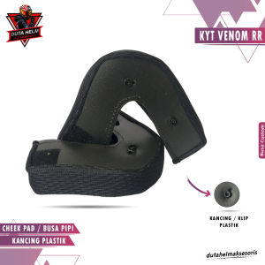 Busa Helm Kyt Venom Rr Ukuran S M L Set Pipi Bantalan Leher Custom Half Face