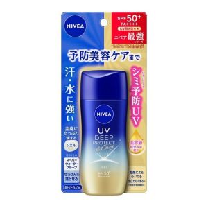 NIVEA UV Deep Protect & Care Sunscreen Gel SPF50+ PA++++ 80g / Tone Up Essence SPF50+ PA++++ 50g Japan Imported UV Protection Lightweight Daily Sunscreen Direct From Japan