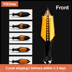 【Local shipping】 8mm Motorcycle LED Turn Signal Lamp Sequential Flowing Flash Indicator Lights