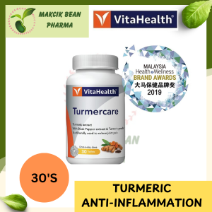 VITAHEALTH TURMERCARE 30S [ SUPPLEMENT FOR ANTI-INFLAMMATION AND PAIN RELIEF ] [ EXP DATE : 22/10/2026 ]
