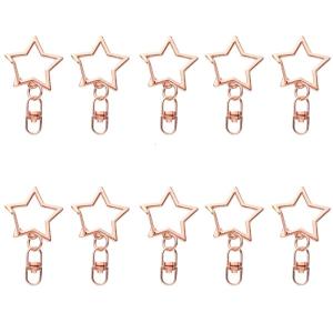 Bộ 10 đồ giữ chìa khóa Sao hợp kim có hình đặc biệt 8 thiết kế đính kèm móc khóa thực tế cho sinh viên