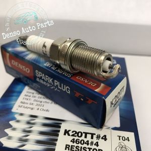 Bugi Denso Titanium chân ngắn mã K20TT cho xe ôtô Camry Vios  Altis9 ( bộ 4 bugi)