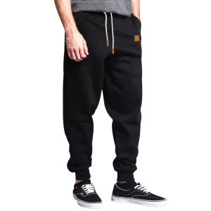 Mens Casual Pants Spring Autumn Solid Color Pants Mens Trendy Sports Pants Slim Loose Jogger Pants Mens Sweatpants