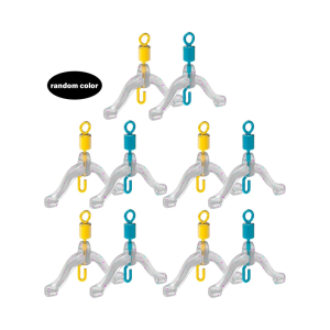 Anti Entanglements Fishing Accessory Fishing Line Space Bifurcation Swivels for Double Hook Subline Splitter Tying Tool