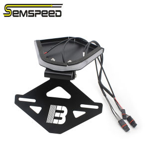 SEMSPEED Motorcycle Rear License Plate Fender Tail Tidy Bracket Turn Signal Light Assembly Holder For BMW S1000RR S 1000 RR 1000RR 2021-2022 2023