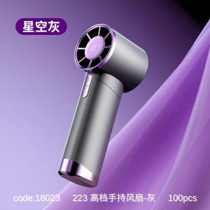 【Daily Suki Store】Portable Mini Handheld Fan - 100-Speed USB Rechargeable Turbo Cooler Fast Cooling High Speed Powerful Fan for Office Outdoor Travel | Lightweight & Long Battery Life