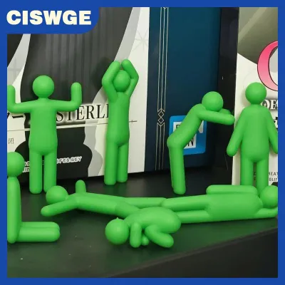 CISWGE 8Pcs Adjustable Pose 3D Printed Mecha Chameleon Robot Models Sci-Fi Collectible Toys for Teen Birthday Gifts