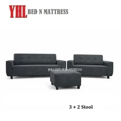 YHL M-AL-2 Pet Friendly Fabric / PVC Leather 1 / 2 / 3 Seater Sofa With Or Without Ottoman - Color Options