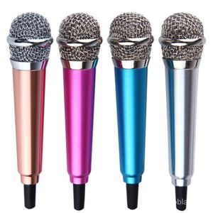🎙Original+FREE Shipping+COD🎙 Metal Mini Phone Microphone KSong Singing Integrated Microphone with Earphone One piece dropshipping